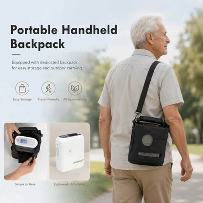 1-8L Lightweight Pulse Dose & Continuous Flow Oxygen Concentrator - CHO-08