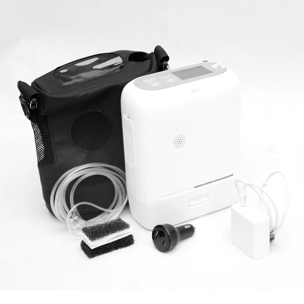 1-8L Lightweight Pulse Dose & Continuous Flow Oxygen Concentrator - CHO-08