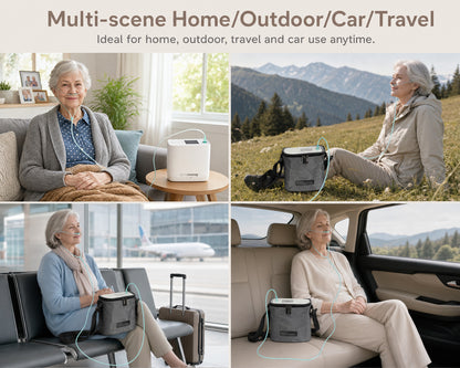 1-6L Pulse Dose Portable Oxygen Concentrator - ROV-06