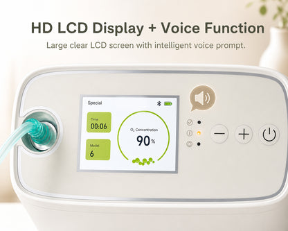 1-6L Pulse Dose Portable Oxygen Concentrator - ROV-06