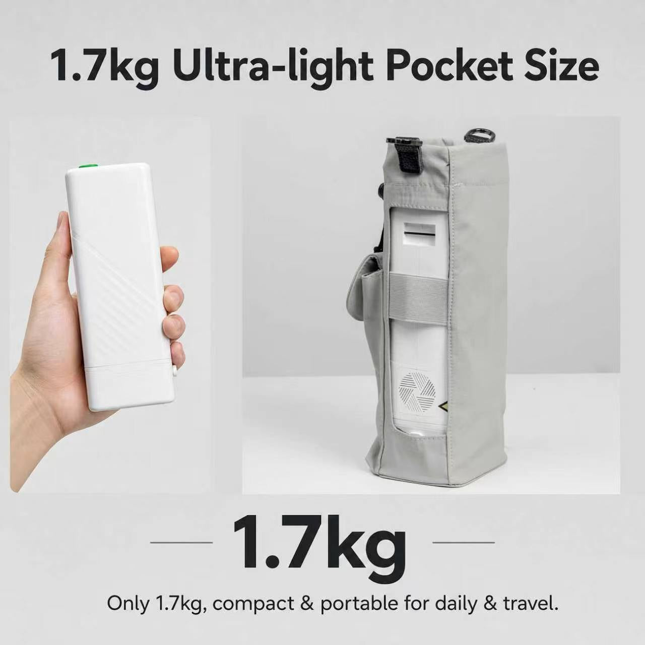 1-5L Pulse Dose Portable Oxygen Concentrator - ROV-03